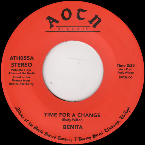 Benita ‎– Time For A Change - Athens Of The North ‎– ATH055