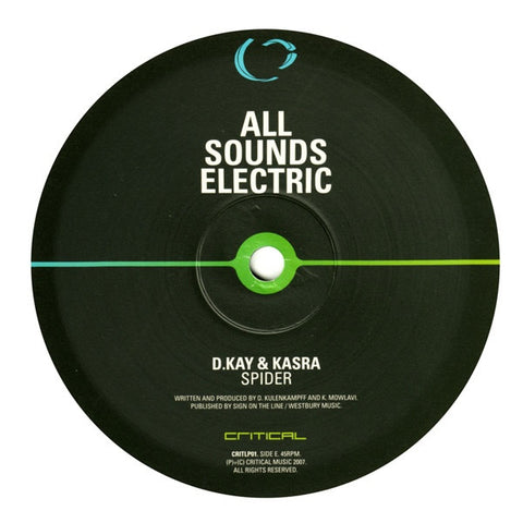 D Kay, Kasra, Silent Witness - Spider / Twin Town 10" CRITLP01 Critical Recordings