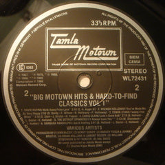 Various - Big Motown Hits And Hard To Find Classics Volume 1 12" WL72431 Tamla Motown