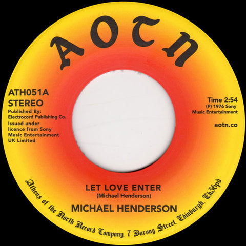 Michael Henderson ‎– Let Love Enter / Come To Me- Athens Of The North ‎– ATH051