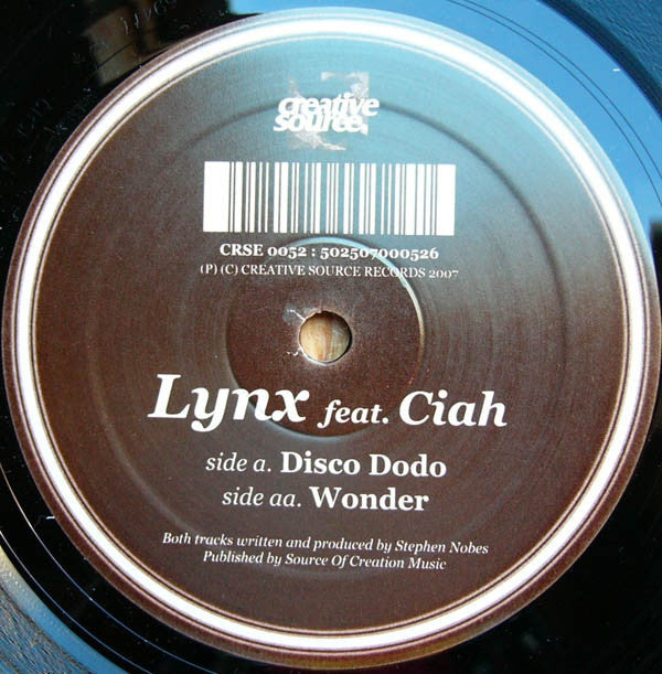 Lynx, Ciah - Disco Dodo / Wonder 12" CRSE0052 Creative Source
