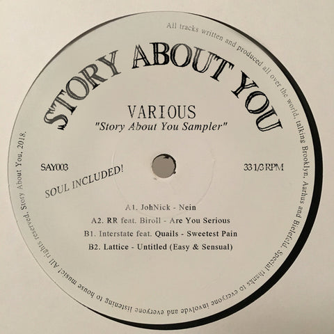 Various ‎– Story About You Sampler - Story About You ‎– SAY003