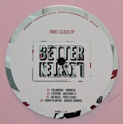 Various ‎– First Class EP - Better Listen Records ‎– BLRVA001
