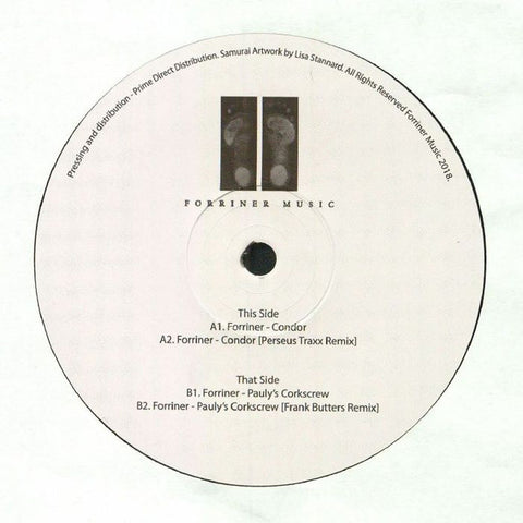Forriner ‎– Condor Label: Forriner Music ‎– FM001