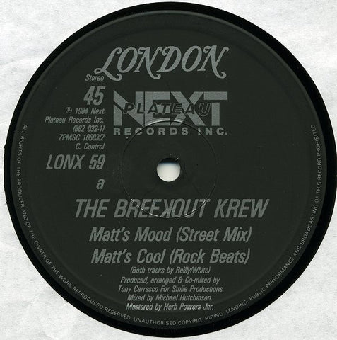 The Breekout Krew - Matt's Mood 12" LONX59 London Records