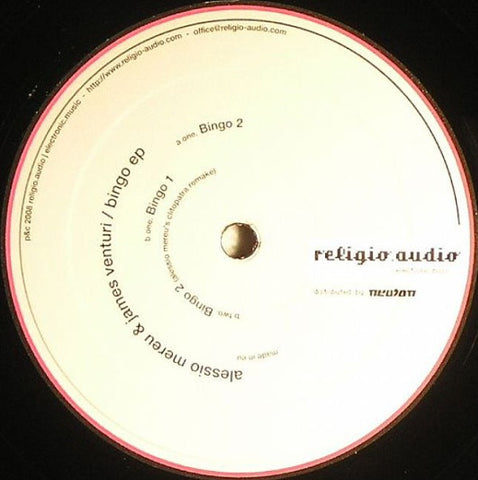 Alessio Mereu & James Venturi ‎– Bingo EP Religio Audio ‎– RA 007