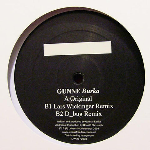 Gunne ‎– Burka Lebensfreude Records ‎– LFV23