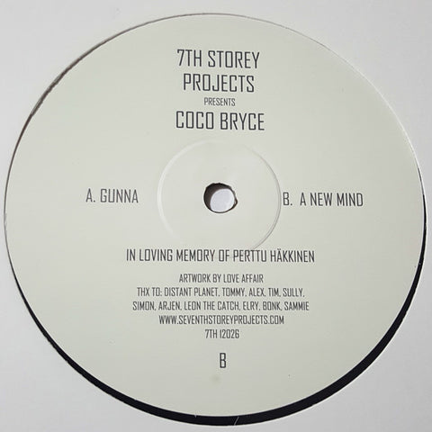 Coco Bryce ‎– Gunna / A New Mind 7th Storey Projects ‎– 7TH12026