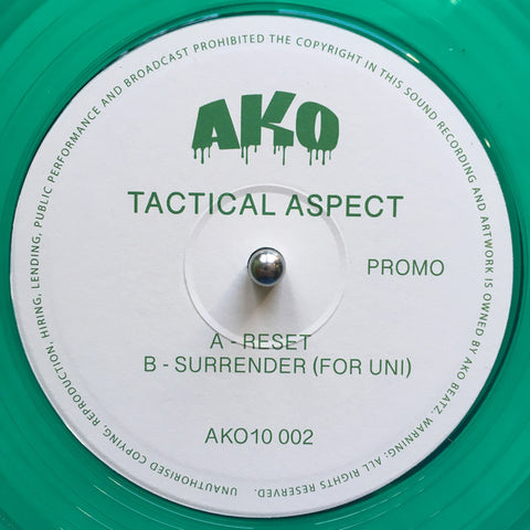 Tactical Aspect ‎– Reset / Surrender (For Uni) - AKO10 ‎– AKO10 002