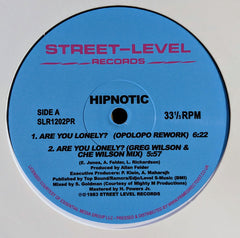 Hipnotic - Are You Lonely Remixes - Street-Level Records ‎– SLR1202PR