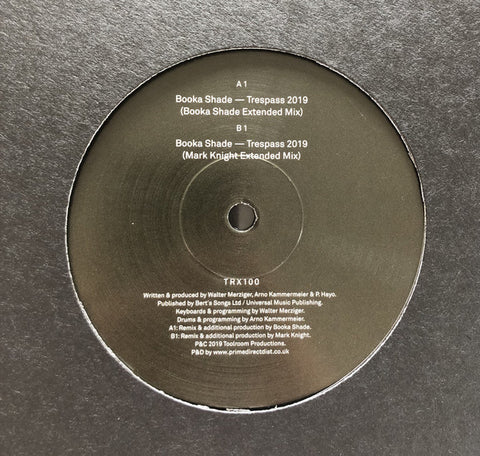 Booka Shade ‎– Trespass 2019 Toolroom Trax ‎– TRX100