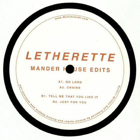 Letherette ‎– Mander House Edits - Wulf ‎– WULF011