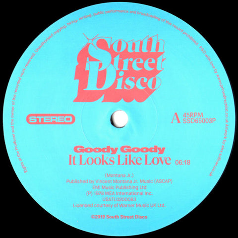 Goody Goody – It Looks Like Love South Street Disco – SSD65003P