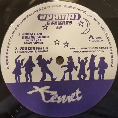 Drama1 ‎– Drama1 & Friends EP - Kemet ‎– KMJOS09