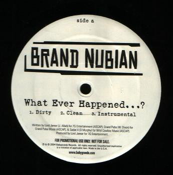 Brand Nubian ‎– What Ever Happened / Momma Babygrande