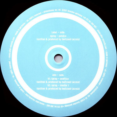 Sprog - All Is Blue EP wba ‎– WBA011