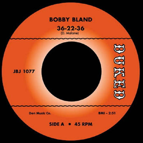 Bobby Bland ‎– 36-22-36 / St James Infirmary Duked ‎– JBJ1077