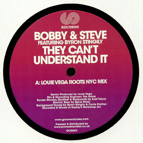 Bobby & Steve - They Can't Understand It - Groove Odyssey ‎– GO060V