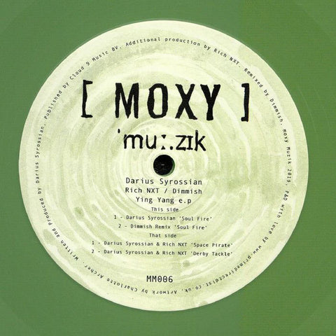 Darius Syrossian, Rich NxT ‎– Ying Yang EP - Moxy Muzik ‎– MM006