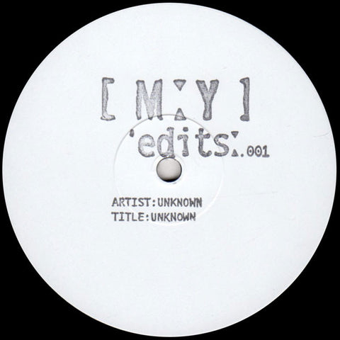 Unknown Artist ‎– MYEDITS001 - Moxy Muzik Edits ‎– MYEDITS001