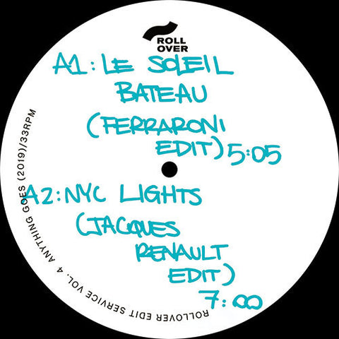 Various ‎– Rollover Edit Service Volume 4 Anything Goes ‎– ROLL004