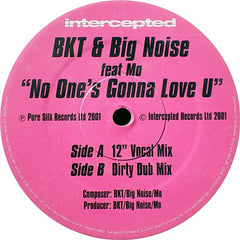 BKT, Big Noise, Mo - No One's Gonna Love U 12" IRV005 Intercepted Records