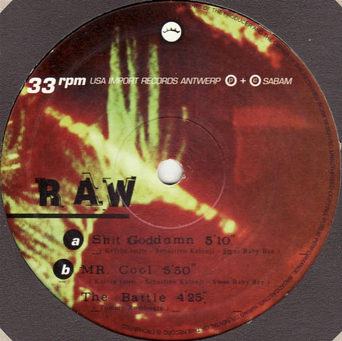 Raw - Shit Goddamn 12" ET1 Eighttrack Recordings