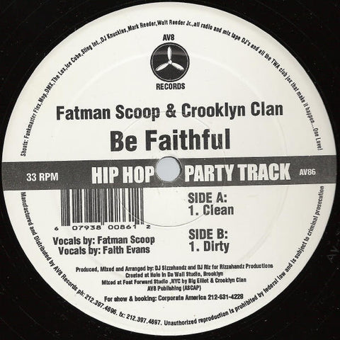Fatman Scoop, Crooklyn Clan - Be Faithful AV86 AV8