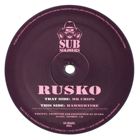 Rusko - Mr Chips / Hammertime  SUBSOL005 Sub Soldiers