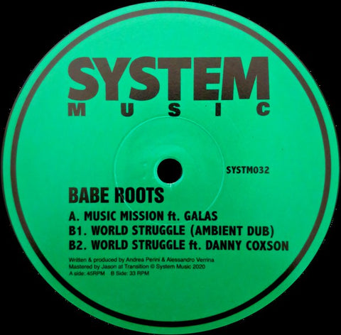 Babe Roots ‎– Music Mission System Music SYSTM032