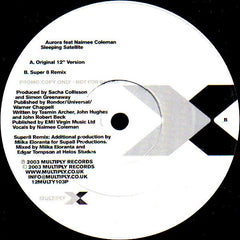 Aurora, Naimee Coleman - Sleeping Satellite 12" 12MULTY103P Multiply Records