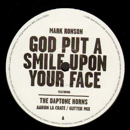 Mark Ronson - God Put A Smile Upon Your Face / Toxic 12" TORE01 Sony BMG Music Entertainment (UK) Ltd