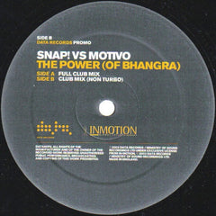 Snap vs Motivo - The Power (Of Bhangra) 12" DATA60P2 Data Records