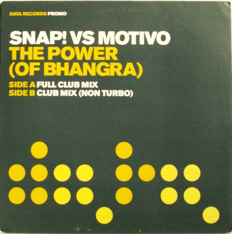 Snap vs Motivo - The Power (Of Bhangra) 12" DATA60P2 Data Records