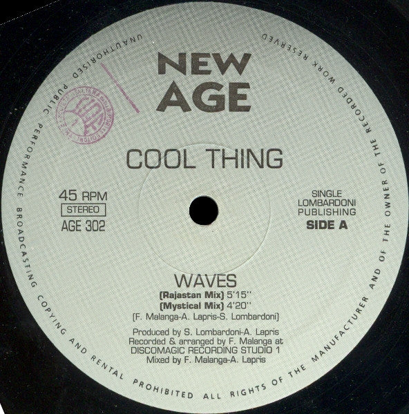 Cool Thing – Waves New Age – AGE302