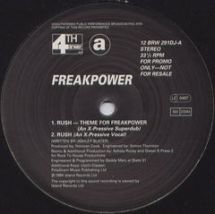 Freak Power - Rush 12" 12BRW291DJ 4th & Broadway