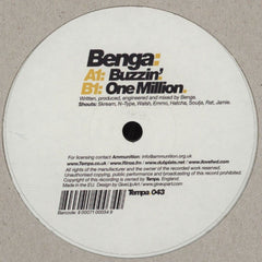 Benga - Buzzin' / One Million 12" TEMPA043 Tempa