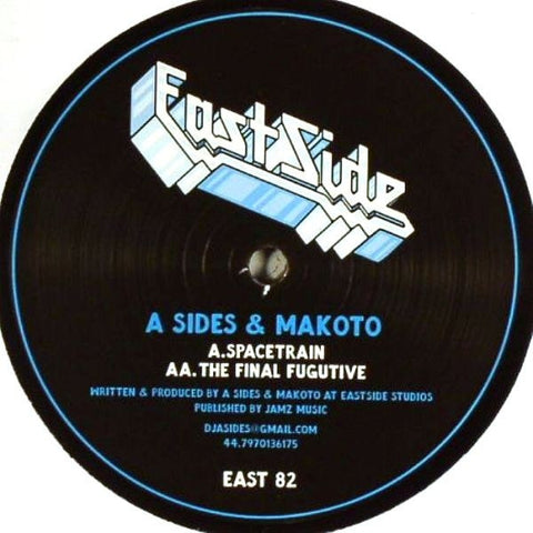 A Sides, Makoto - Spacetrain / The Final Fugutive 12" EAST82 Eastside Records