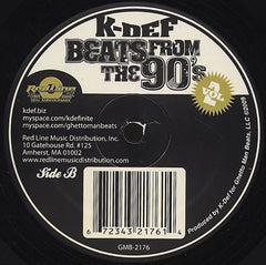 K-Def - Beats From The 90's Vol. 2 12" Ghetto Man Beats GMB-2176