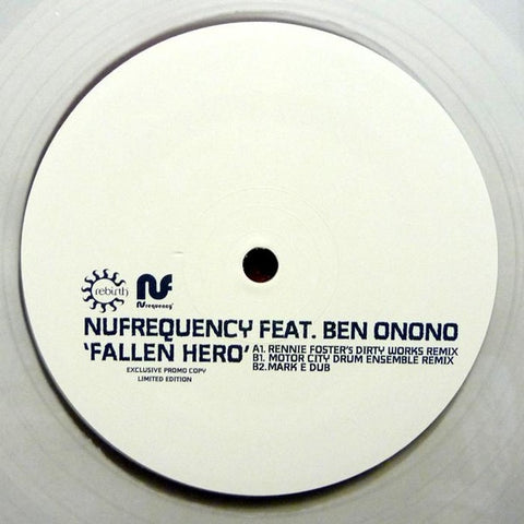 NUfrequency, Ben Onono - Fallen Hero - REPRESS REB032 Rebirth RSD