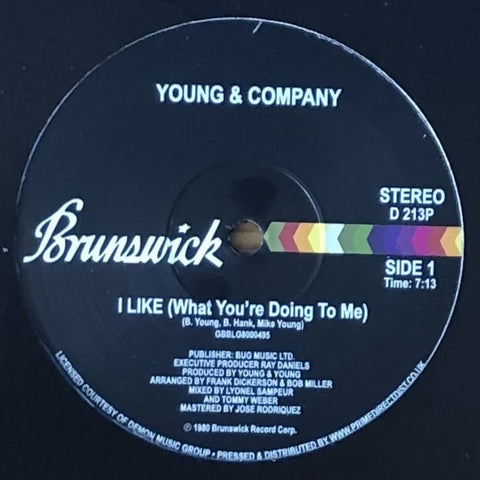Young & Company – I Like (What You're Doing To Me) Brunswick – D213P