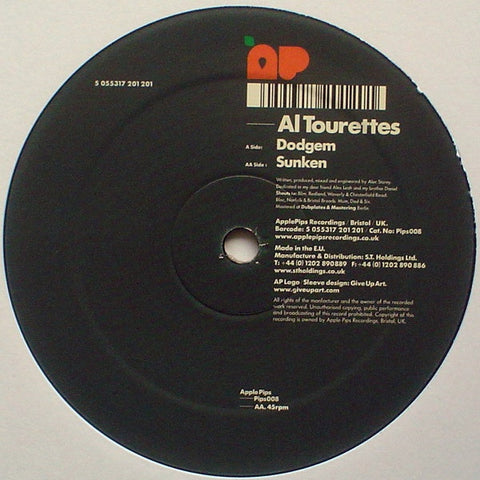 Al Tourettes - Dodgem / Sunken 12" PIPS008 Apple Pips