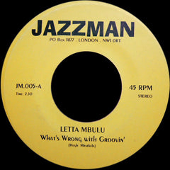 Letta Mbulu - What's Wrong With Groovin - Jazzman ‎– JM005