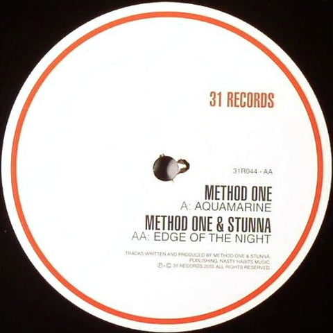 Method One, Stunna - Aquamarine / Edge Of The Night 12" 31R044 31 Records