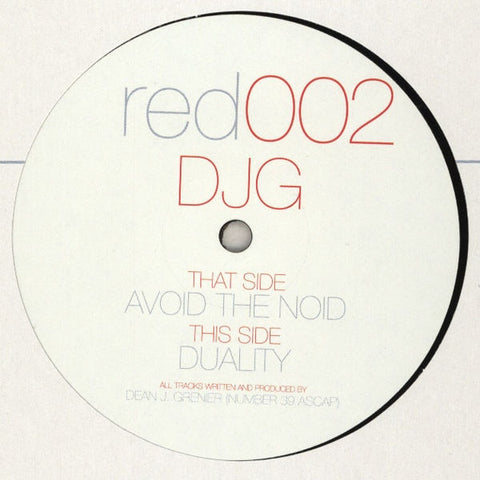 DJG - Avoid The Noid 12" Pushing Red ‎– red002