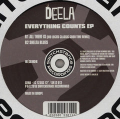 Deela - Everything Counts EP 12" SR12012 Switchstance Recordings