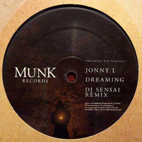 Jonny L - Dreaming 12" MUNK003 Munk Records DJ Sensai Utah Jazz