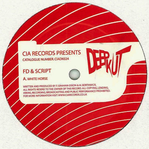 FD, Script, FD, Keza - White Horse / Cougars 12" CIADK024 CIA Deep Kut