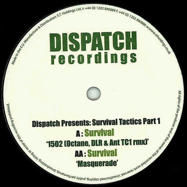 Survival - Survival Tactics Part 1 Dispatch Recordings ‎– DIS037