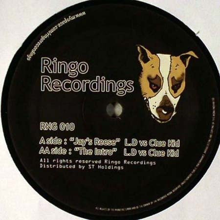 LD vs Clue Kid - Jay's Reese / The Intro 12" Ringo Records ‎– RNG 010